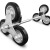 Stair wheels for stretcher