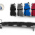 Stretcher with foot support - black, waterproof