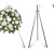 Wreath stand, 80cm, silver