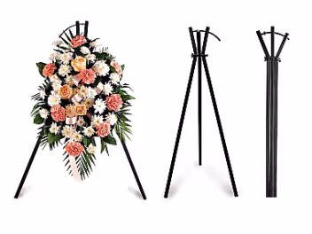 Wreath stand, 100cm, black