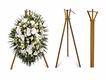 Wreath stand, 120cm, gold