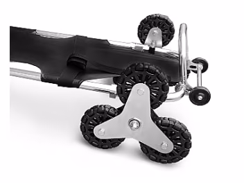 Multidirectional stair wheels for stretchers - attachment