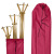 Flower Stand Cover - small, red